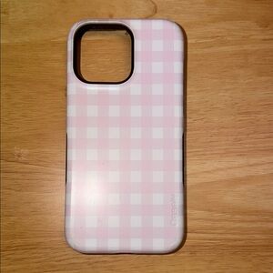 Pink Checkered Phone Case